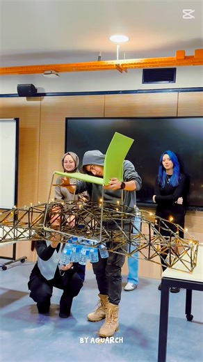 AGU-Arch on Instagram: "As part of our ARCH223 Structure I course, we put our truss systems to the ultimate test. It was a day where engineering precision met architectural creativity! A huge thank you to our instructor Ömür Usazlan (@omuruzaslan ) for his guidance and for making structural principles so engaging. Check out how we turned spaghetti into structures! Special shoutout to @esr_bzdg for capturing the spirit of the jury and editing this amazing reel! 🎬✨ Hashtags: #AGUArch #StructureI 
