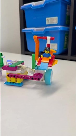 Easy Summer LEGO Spike Essential Build: Duo Ride 🦁🏍️ #shorts #legospike #legoeducation