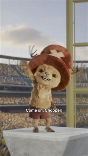 Captain Luffy and Tony Tony Chopper tossing the ball around at #OpeningNight!