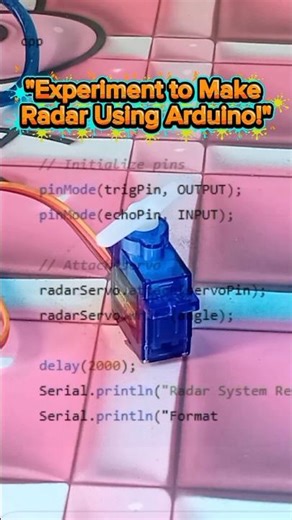 Coding Radar System on Arduino Nano #shorts#radar