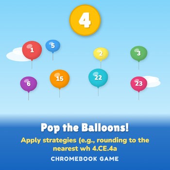 4th Grade Estimation Strategies Math Game | Math Center Digital Game