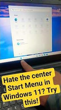 Most People Don't Know You Can Move the Start Menu #Windows11 #Shorts