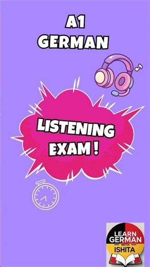 📝German A1 Listening Practice|Goethe A1 Hören