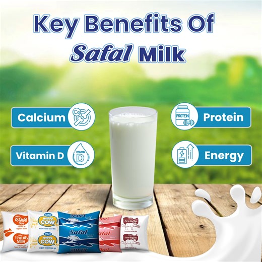 Rich in calcium, protein, and essential nutrients, Safal Milk supports strength, growth, and everyday wellness. #SafalMilk #healthbenefits #safal | Safal Milk