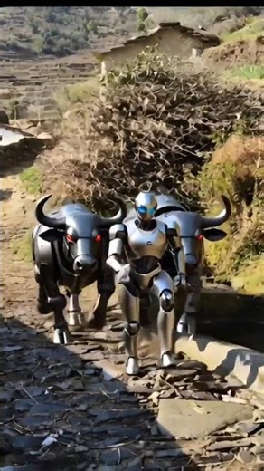 #Now even buffaloes have become robots, brother.#देख लो दोस्तों अब तो भैंस भी रोबोट बन चुके हैं