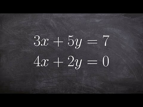 How to Solve a System of Equation Using Elimination