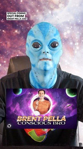 Brent Pella on Instagram: "Alien press conference: update from the upper dimensions 👽⚡️ #aliens #ufos #conspiracy"