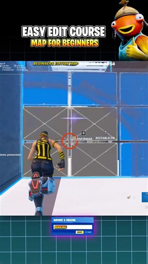 🚸EASY EDIT COURSE MAP FOR BEGINNERS✅ #fortnitemap #fortnitepractice #fortnitebeginner