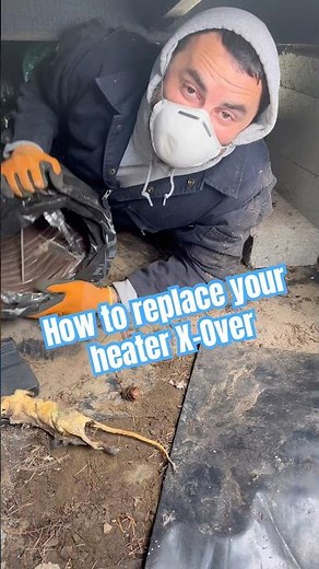 #diy #howto replace your #furnace cross over duct #mobilehomerepair #home #thermostat #weather