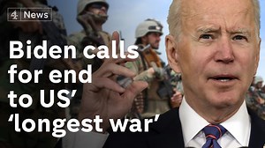 President Biden has begun setting out his pledge to withdraw all US troops from Afghanistan by September 11 this year. Krishnan Guru-Murthy reports. | Channel 4 News