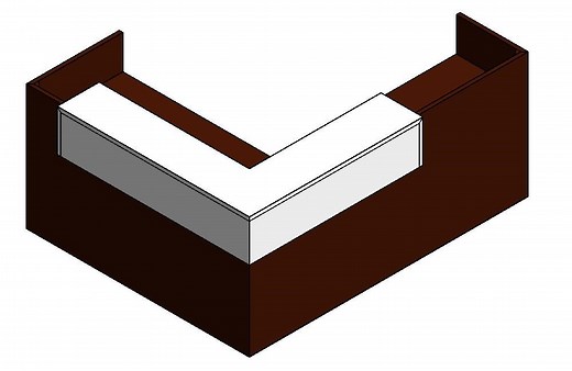 Free Furniture Revit Download – Reception Desk – BIMsmith Market