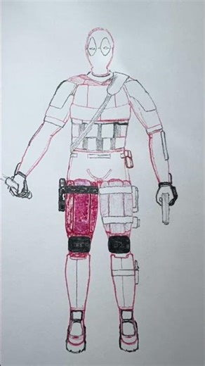 Tough but fun one. Deadpool otw! #art #deadpool #marvel