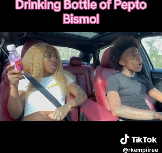 Drinking Bottle of Pepto Bismol | Funny Reaction Video