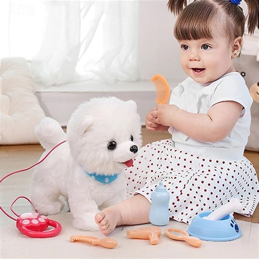 Puppy Toys for Kids Toy Dogs That Walk and Bark Walking Dog Toy for Kids with Leash Interactive Stuffed Puppy with Remote Control for Girls and Boys Aged 3-7 Year Old Christmas Gift 2025