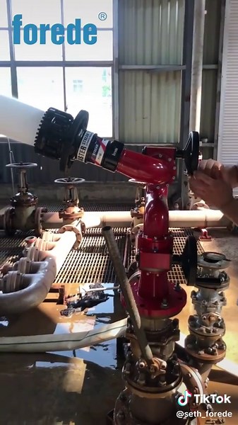 Manual Fire Monitor #forede #watercannon #firemonitor #firefighting