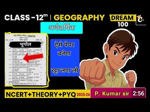 Class12th geography pyq + theory + mcq