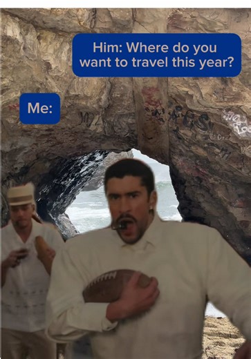 Bad Bunny with some great travel destination recommendations! . . #badbunny #americas #travel #halftimeshow #superbowllv