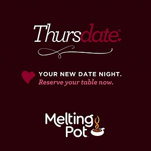 Thursdate: the new date night ❤️ Experience a romantic four-course dinner for two featuring our decadent Sparkling Chocolate Fondue, and we’ll set the mood with rose petals and candles on your table. Make the evening even more romantic and pair your amazing meal with one of our handcrafted cocktails 壟 #thursdate #datenight #fonduefortwo #cltfood #cltfoodie #lkn #lkneats #clteats #lknfood #clt #charlottenc #lakenormannc #themeltingpot | The Melting Pot | Facebook