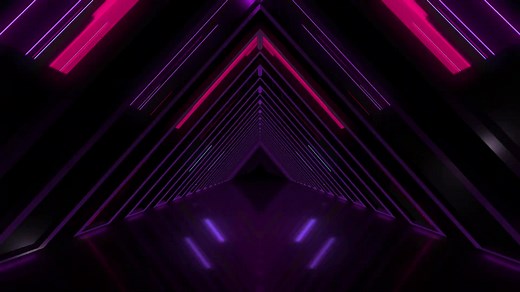 17 [4K] Triangle LED Tunnel - Looping Visuals