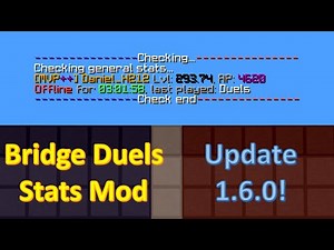 Bridge Duels Stats Mod 1.6.0 Release | Hypixel Bridge Duels