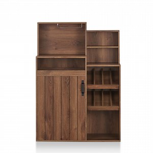 Furniture of America Tusca Rustic Sideboard Buffet, Distressed Walnut