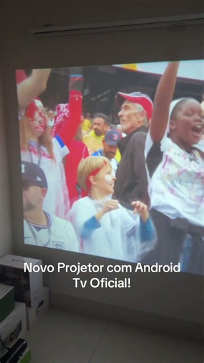 New Projector with Official Android TV #androidtv #projector #bigscreen