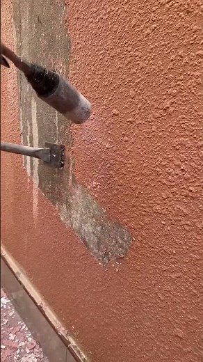 removing house wall paint easily #wall #renovation