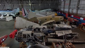 Here's a look at some of the aircraft in storage here at the National Museum of the U.S. Air Force! #afmuseum100 #dronevideo #drone #avgeek | National Museum of the U.S. Air Force