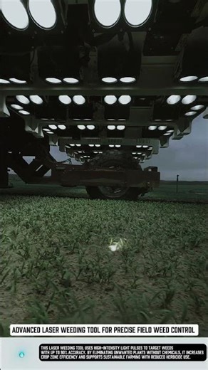 Advanced laser weeding tool for precise field weed control #tools