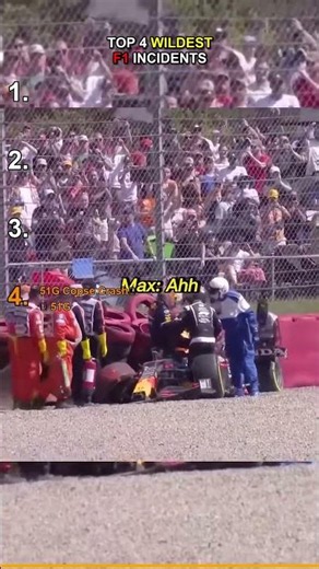 Top 4 Wildest F1 Crashes That Left Us Speechless 😱🏁