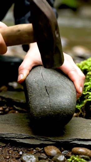 🌿 Three-Strikes Split Revealing Actinolite