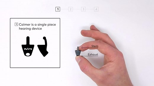 Get the right fit 👂 Check out this quick and simple fitting guide for Calmer®! | Flare Audio
