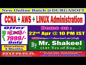 CCNA + AWS + LINUX Administration Online Training @ DURGASOFT