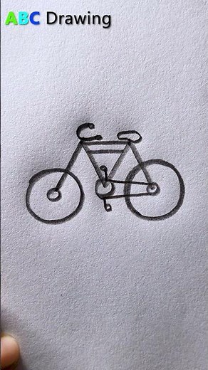Bicycle Drawing | Easy Drawing Tutorial | ABC Drawing #shorts