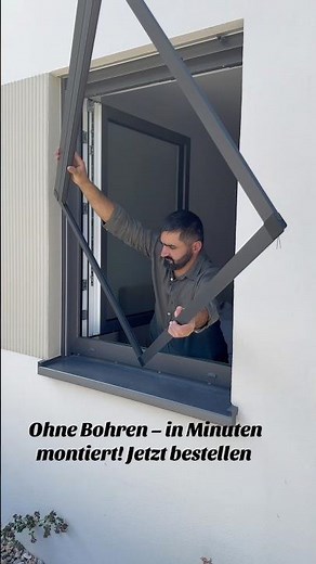 Kein Bohren nötig ✅Schnelle Montage#fliegengitter #insektenschutz #ohnebohren #montage #fenster