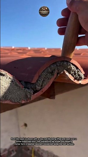 Roof Tile Repair Uses Mortar To Seal Small Gaps And Help Prevent Leaks 🏠