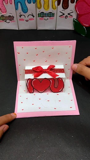 Say "I Love You" in the most Adorable way 💌✨ #shorts #giftideas #cutediy #handmadecards #cardmaking