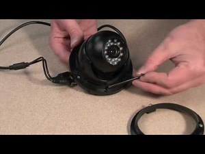 Small open faced CCTV vandal dome camera with IR lighting from cctv42.co.uk