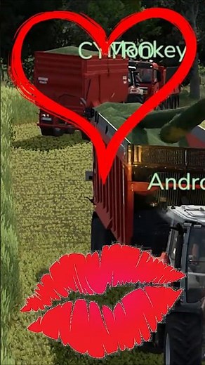 THEY THOUGHT WE DIDN'T SEE THEM KISSING! 😉😉 | Farming Simulator 25 #shorts #farmingsimulator