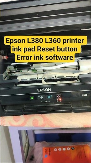 Epson L380 L360 printer ink pad Reset button Error ink software #subscribe #shorts #reset #vairal