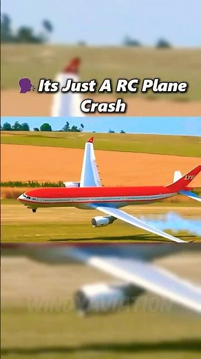 🗣️ Its Just An RC Plane Crash | American 191 💔 #Plane #crash #Aviation #sad #edit