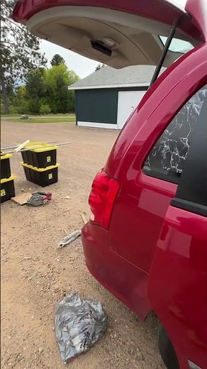2012 Dodge grand Caravan simple build. $100 for the wood work. #build #vanlife
