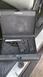 A MicroVault MV500 that has been in use for awhile. Carrier stores it on the floorboard of his truck. The firearm is secured in the truck with a cable, and locked neatly in the vault with quick access. #firearm-storage #firearmsandtrucks #gunvault #gunvaults #gunvaultsafe #gunvaultsafes #pistol #carrywithconfidence #gunsafety #saftyfirst #quick-access #secure #portablegunsafe #mircrovault | GunVault | Facebook