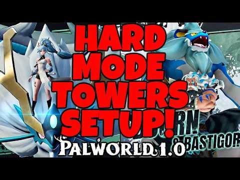 How To Defeat Towers on Hard Mode in Palworld 1.0 - Player Attack Builds That DESTROYS Tower Bosses!