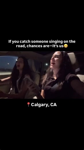 TWINS | MASHA & PASHA on Instagram: "Twins Calgary @twins_zlatevs #calgary #twins #yyc #sisters #night #singing #road #evening #downtown #car #driving"