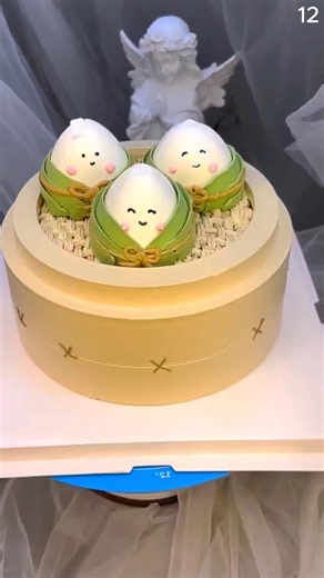 This clever chef made bakcang from the original cake #shorts #cooking