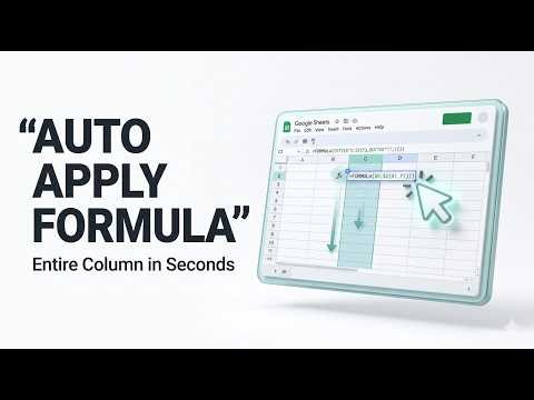 How To Apply Formula to Entire Column in Google Sheets | Automatically | Google Sheets Tutorial ✅