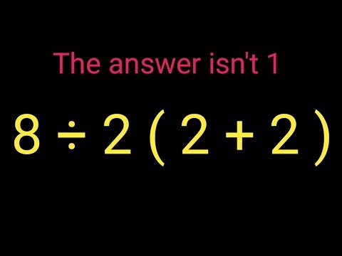 Most people make a mistake with this order of operations