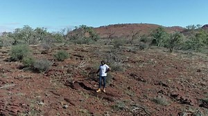 Adam Goodes takes a walk on Country