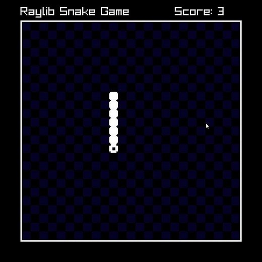 Classic snake game in C++ using Raylib